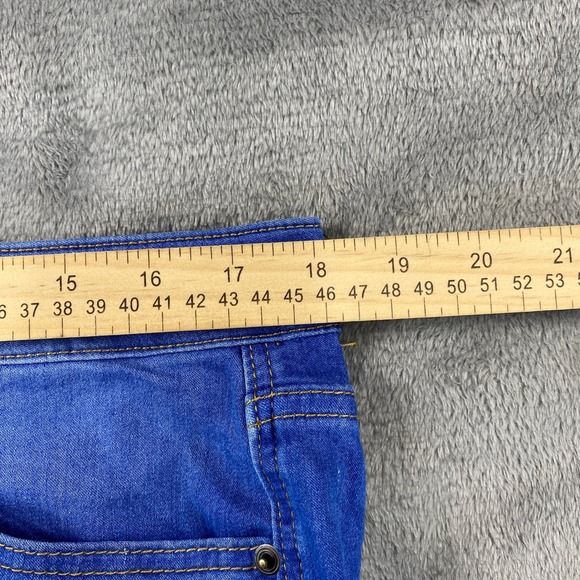 Fashion Nova Jeans Womens 16 W36 Bell Bottom Blue Denim Stretch Flare Bottoms - Picture 5 of 15